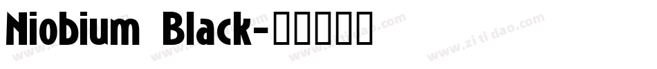 Niobium Black字体转换